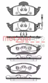 Комплект тормозных колодок METZGER 0697.01